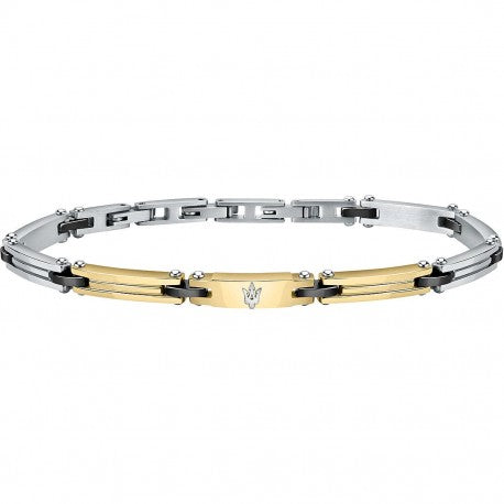 Bracciale uomo in Acciaio e Ceramica