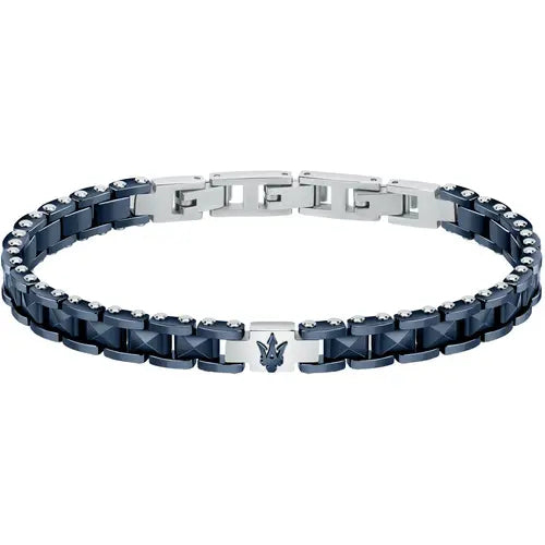 Bracciale uomo in Acciaio e Ceramica