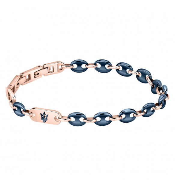 Bracciale uomo in Acciaio e Ceramica