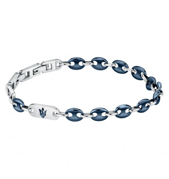 Bracciale uomo in Acciaio e Ceramica