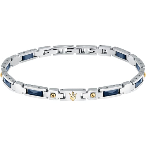 Bracciale Uomo in Acciaio e Ceramica