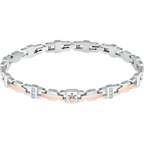 Bracciale in Acciaio con Zirconi