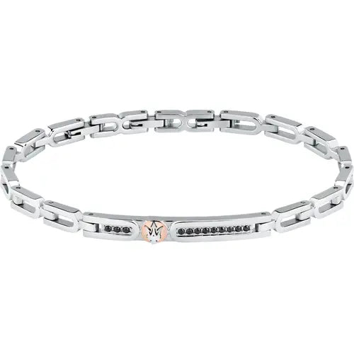 Bracciale in Acciaio con Cristalli