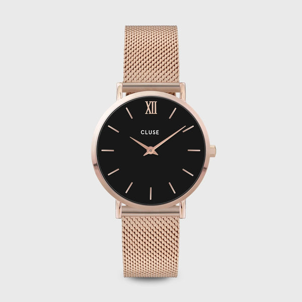 Orologio donna CLUSE Minuit Mesh Black, Rose Gold Colour CW0101203003