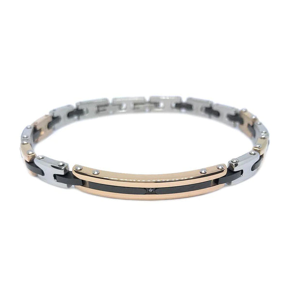Bracciale Zancan in Acciaio con Zircone Hiteck EHB215