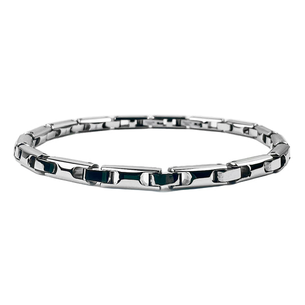 Bracciale da Uomo Zancan in Acciaio con Maglia Tubolare Hiteck EHB326
