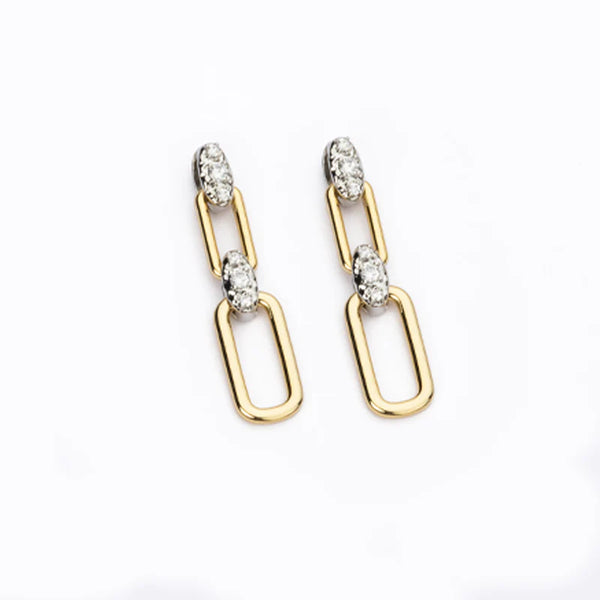 Orecchini Anelli Rettangolari