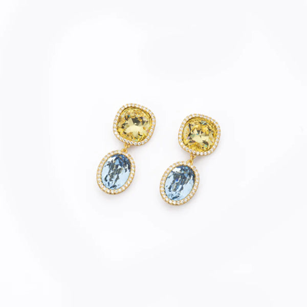 Orecchini pendenti taglio carrè