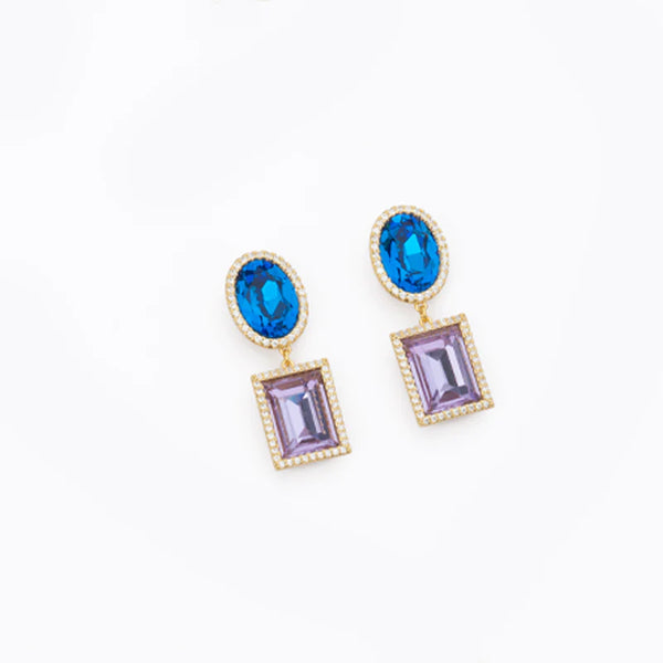 Orecchini pendenti taglio ovale