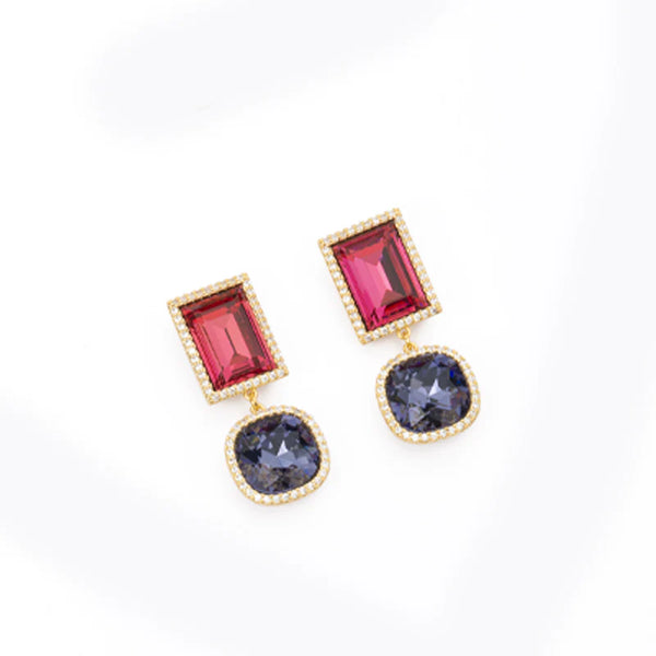 Orecchini pendenti taglio baguette