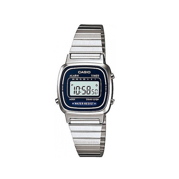 Orologio Digitale al Quarzo Donna con Cinturino in Acciaio Inossidabile Casio.
