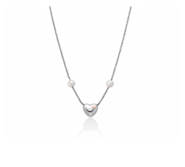Collana in Argento e centrale a Cuore