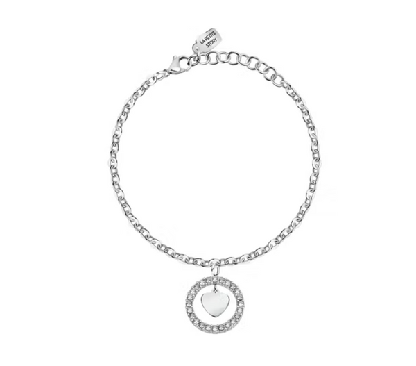 Bracciale con Cuore e Zirconi