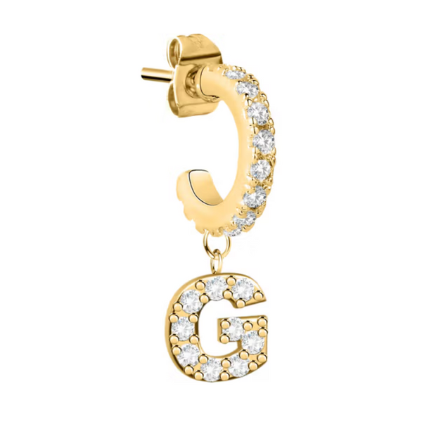 Monorecchino con Lettera G pendente zirconata