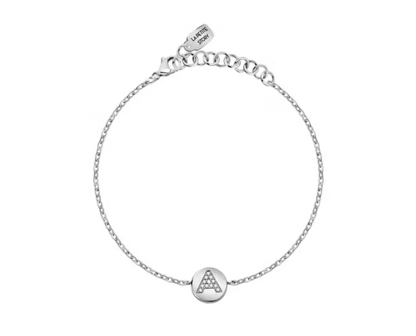 Bracciale con Lettera zirconata