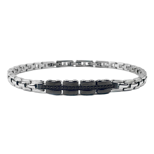 Bracciale da Uomo Zancan in Acciaio con Spinelli  UHB048