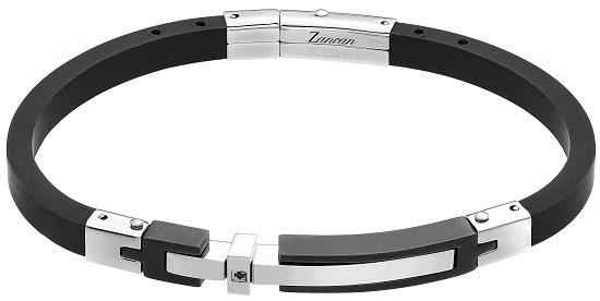 Bracciale Zancan da uomo in Acciaio e Caucciù Ref. UHB093