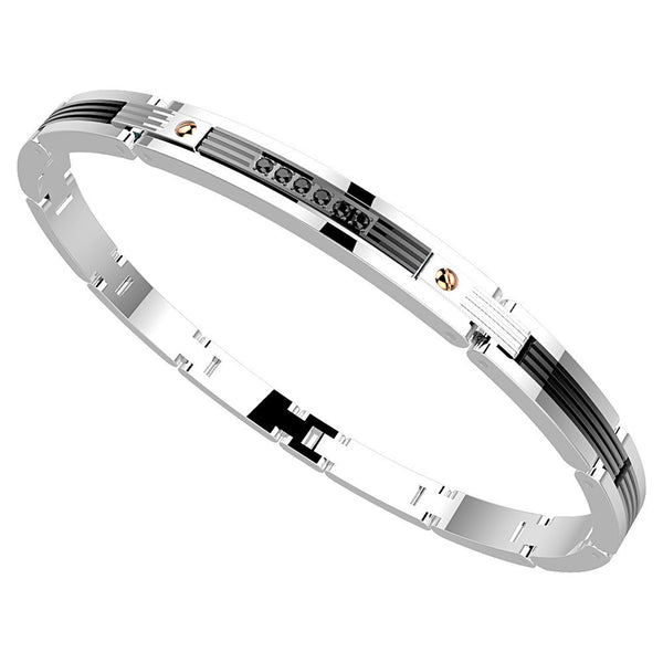 Bracciale uomo gioielli Zancan Hi Teck EHB115